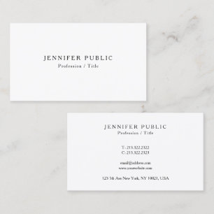 Elegant Professional Modern Minimalist Design Business Card