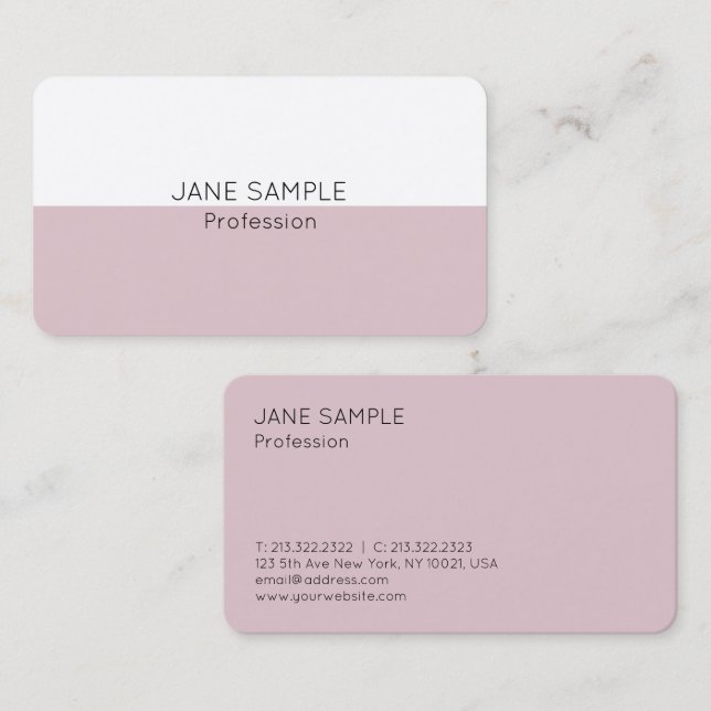 Elegant Professional Modern Simple Design Business Card (Front/Back)