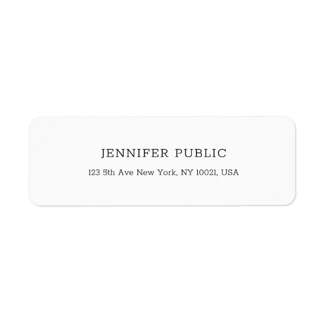 Elegant Professional Modern Simple White Template (Front)
