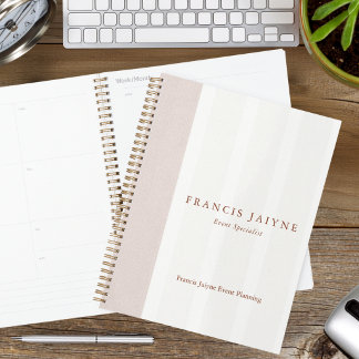 Elegant Professional Neutral Tone Monthly Business Planner