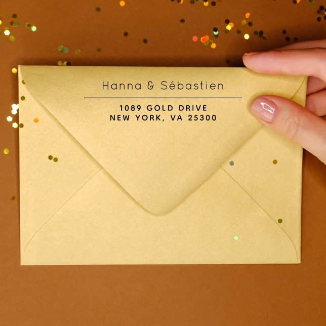 Elegant Professional Return Address Self-inking  Stamp (Creator Uploaded)