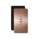 Elegant Professional Rosegold Black Modern 