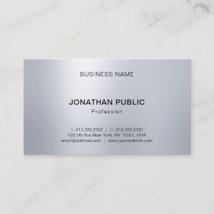 Elegant Professional Silver Look Lights Modern Business Card
