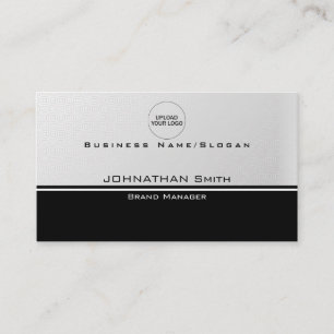 Elegant Professional Simple Minimal QR Code Logo Business Card