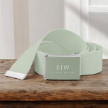 Elegant Professional Simple Monogram Minimalist Belt<br><div class="desc">Introducing our Elegant Professional Simple Monogram Minimalist Collection: Elevate your style with timeless sophistication and understated elegance. Crafted with meticulous attention to detail, this collection features minimalist designs adorned with your personalized monogram. Each piece exudes professionalism and refinement, perfect for making a lasting impression in any setting. From sleek stationery...</div>