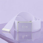 Elegant Professional Simple Monogram Minimalist Belt<br><div class="desc">Introducing our Elegant Professional Simple Monogram Minimalist Collection: Elevate your style with timeless sophistication and understated elegance. Crafted with meticulous attention to detail, this collection features minimalist designs adorned with your personalized monogram. Each piece exudes professionalism and refinement, perfect for making a lasting impression in any setting. From sleek stationery...</div>