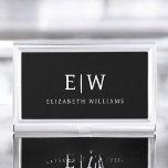 Elegant Professional Simple Monogram Minimalist Business Card Holder<br><div class="desc">Introducing our Elegant Professional Simple Monogram Minimalist Collection: Elevate your style with timeless sophistication and understated elegance. Crafted with meticulous attention to detail, this collection features minimalist designs adorned with your personalized monogram. Each piece exudes professionalism and refinement, perfect for making a lasting impression in any setting. From sleek stationery...</div>