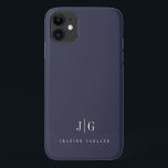 Elegant Professional Simple Monogram Minimalist iPhone 11 Case<br><div class="desc">Modern elegant iphone case with your monogram in an upscale typography layout. Professional and simple customization.</div>