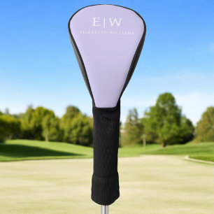 Elegant Professional Simple Monogram Minimalist Golf Head Cover
