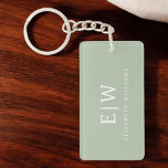 Elegant Professional Simple Monogram Minimalist Keychain<br><div class="desc">Introducing our Elegant Professional Simple Monogram Minimalist Collection: Elevate your style with timeless sophistication and understated elegance. Crafted with meticulous attention to detail, this collection features minimalist designs adorned with your personalized monogram. Each piece exudes professionalism and refinement, perfect for making a lasting impression in any setting. From sleek stationery...</div>