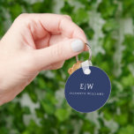 Elegant Professional Simple Monogram Minimalist Keychain<br><div class="desc">Introducing our Elegant Professional Simple Monogram Minimalist Collection: Elevate your style with timeless sophistication and understated elegance. Crafted with meticulous attention to detail, this collection features minimalist designs adorned with your personalized monogram. Each piece exudes professionalism and refinement, perfect for making a lasting impression in any setting. From sleek stationery...</div>