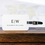 Elegant Professional Simple Monogram Minimalist Luggage Tag<br><div class="desc">Introducing our Elegant Professional Simple Monogram Minimalist Collection: Elevate your style with timeless sophistication and understated elegance. Crafted with meticulous attention to detail, this collection features minimalist designs adorned with your personalized monogram. Each piece exudes professionalism and refinement, perfect for making a lasting impression in any setting. From sleek stationery...</div>