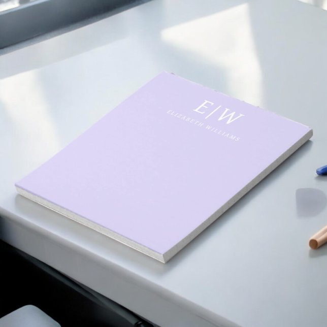 Elegant Professional Simple Monogram Minimalist Notepad (Creator Uploaded)