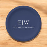 Elegant Professional Simple Monogram Minimalist Paper Plate<br><div class="desc">Introducing our Elegant Professional Simple Monogram Minimalist Collection: Elevate your style with timeless sophistication and understated elegance. Crafted with meticulous attention to detail, this collection features minimalist designs adorned with your personalized monogram. Each piece exudes professionalism and refinement, perfect for making a lasting impression in any setting. From sleek stationery...</div>