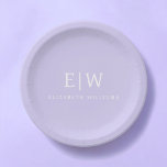 Elegant Professional Simple Monogram Minimalist Paper Plate<br><div class="desc">Introducing our Elegant Professional Simple Monogram Minimalist Collection: Elevate your style with timeless sophistication and understated elegance. Crafted with meticulous attention to detail, this collection features minimalist designs adorned with your personalized monogram. Each piece exudes professionalism and refinement, perfect for making a lasting impression in any setting. From sleek stationery...</div>