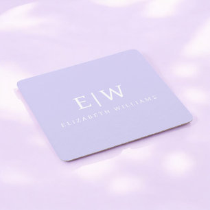 Elegant Professional Simple Monogram Minimalist Square Paper Coaster