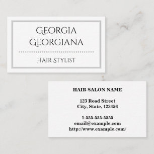 Elegant & Professional, With Triple-Line Border Business Card
