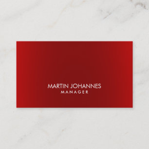 Élégant professionnel Carte de visite rouge foncé