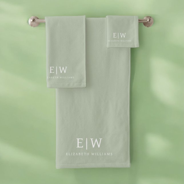 Élégant professionnel simple Monogramme minimalist (Créateur téléchargé)