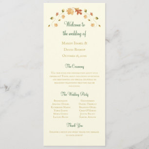 Élégant programme de congés d'automne