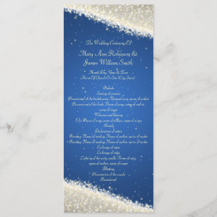 Élégant programme de mariage Éblouissant étincelle