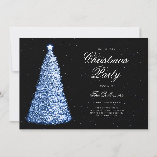 Élégant programme Invitation de Noël de la Marine (Devant)