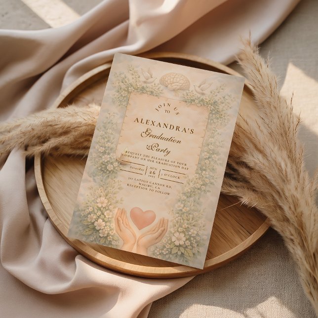 Elegant Psychology Graduate Invitation (Creator Uploaded)