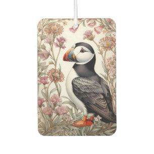 Elegant Puffin William Morris Inspired Floral Air Freshener