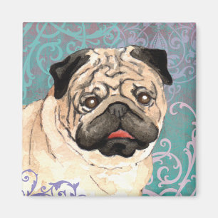 Elegant Pug Magnet