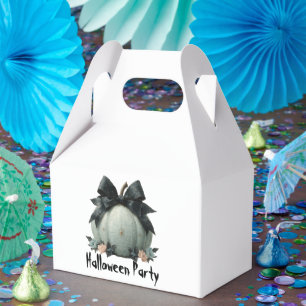 Elegant Pumpkin Halloween Party Design Favor Box