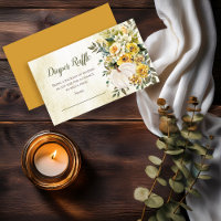 Elegant Pumpkin Harvest Baby Shower Diaper Raffle