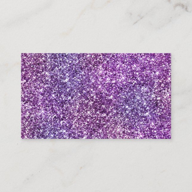 Elegant Purple Abstract Stylish Chic Pattern Business Card (Front)