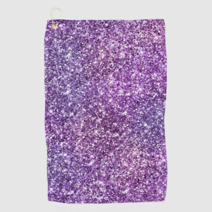 Elegant Purple Abstract Stylish Chic Pattern Golf Towel