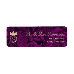 Elegant Purple Adresse de retour