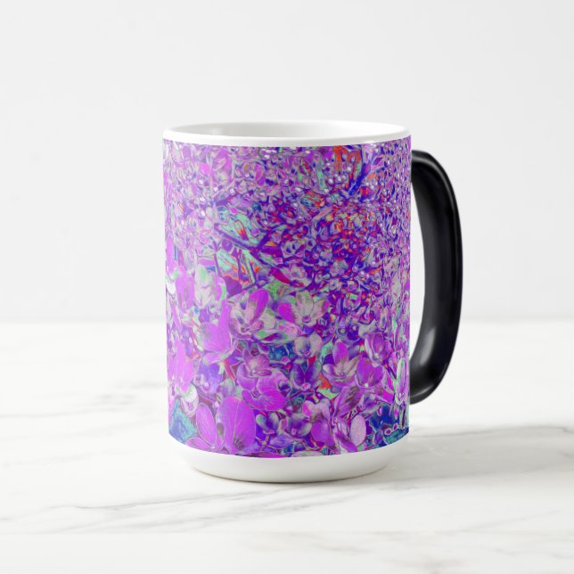 Elegant Purple and Blue Limelight Hydrangea Magic Mug (Front Right)