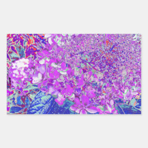 Elegant Purple and Blue Limelight Hydrangea Sticker