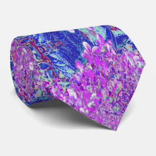 Elegant Purple and Blue Limelight Hydrangea Tie