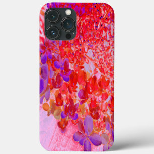 Elegant Purple and Orange Limelight Hydrangea iPhone 13 Pro Max Case