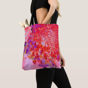 Elegant Purple and Orange Limelight Hydrangea Tote Bag
