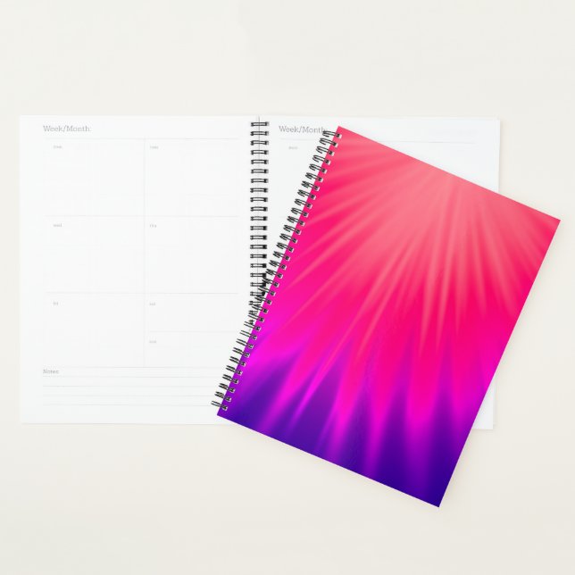 Elegant Purple and Pink Abstract  Planner (Display)
