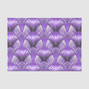 Elegant purple black art deco  tissue paper