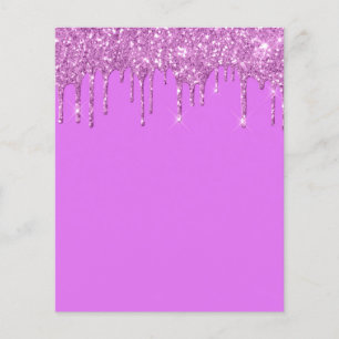 Elegant purple blank flyer