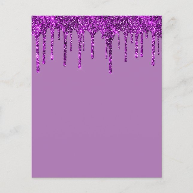 Elegant purple blank flyer (Front)