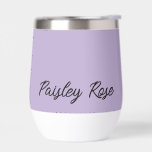 Elegant Purple Bridal Shower<br><div class="desc">Celebrate love in style with our Elegant Purple Bridal Shower Thermal Wine Tumbler, the perfect keepsake for bridal showers, bachelorette celebrations, and bridal party thank-you gifts. Designed in a stunning, sophisticated purple finish, this tumbler adds a refined touch to any pre-wedding celebration. Each tumbler is personalized with the bride’s or...</div>