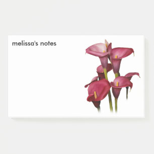 Elegant Purple Calla Lilies Post-it Notes