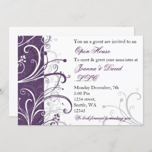 elegant purple Corporate party Invitation