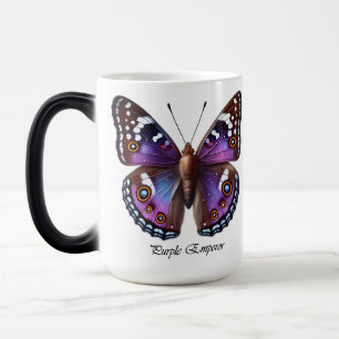 Elegant Purple Emperor Butterfly Wrap Magic Mug