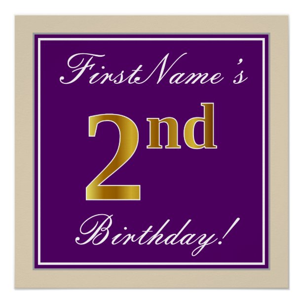 2 Year Old Birthday Posters, Prints & Poster Printing Zazzle CA