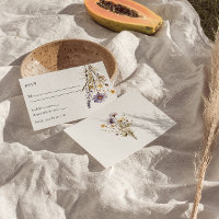 Elegant Purple Floral Boho Chic Unique Wedding