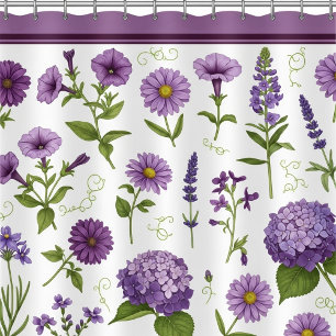 Elegant Purple Floral Botanical
